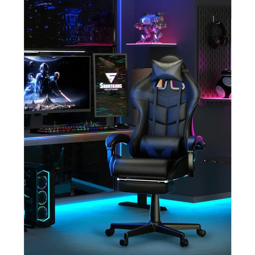Ergonomic Gaming Chair with Footrest: Your Ultimate Comfort Zone!