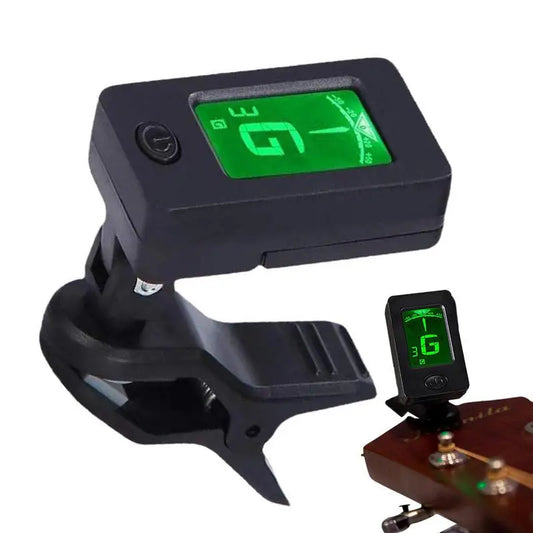 Clip-On LED Guitar Tuner – Fast & Accurate Tuning for Guitar, Bass, & Ukulele