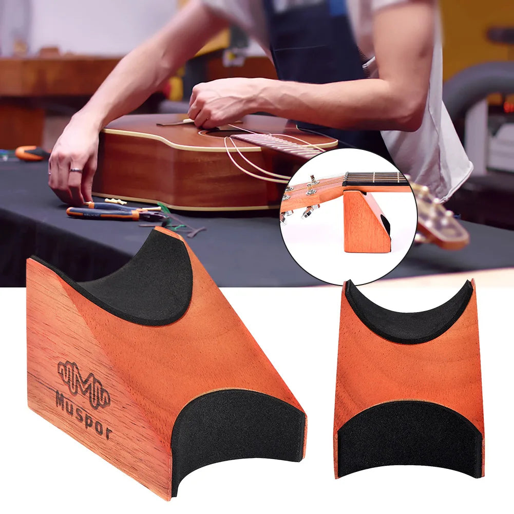 Premium Guitar Neck Rest & Support Pillow for Electric, Acoustic, and Bass Instruments - Essential Luthier Tool for Maintenance, Setup, and Repairs