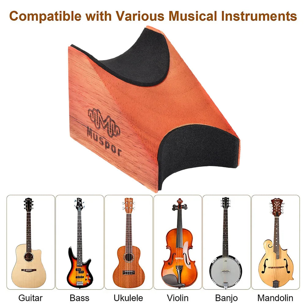 Premium Guitar Neck Rest & Support Pillow for Electric, Acoustic, and Bass Instruments - Essential Luthier Tool for Maintenance, Setup, and Repairs