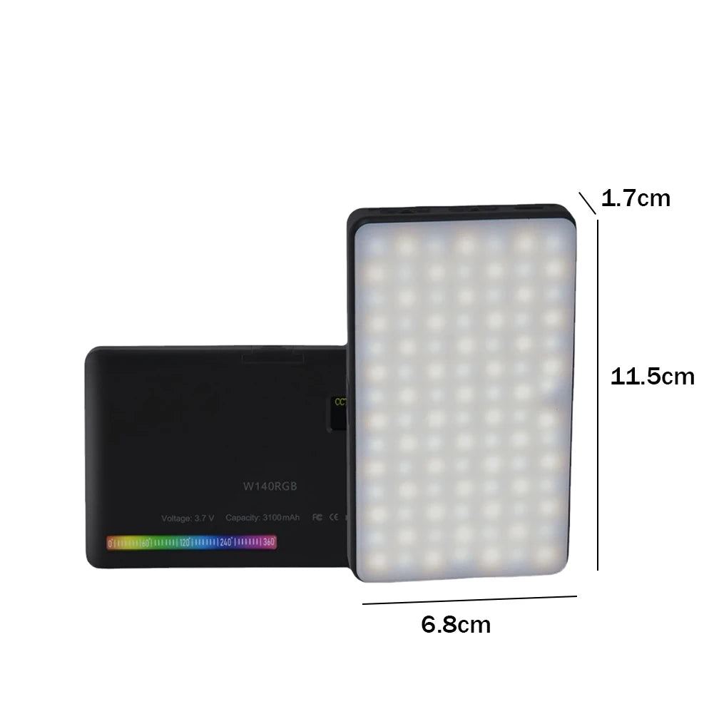 Product Title: RGB LED Video Light: Illuminate Your World in Vivid Color!