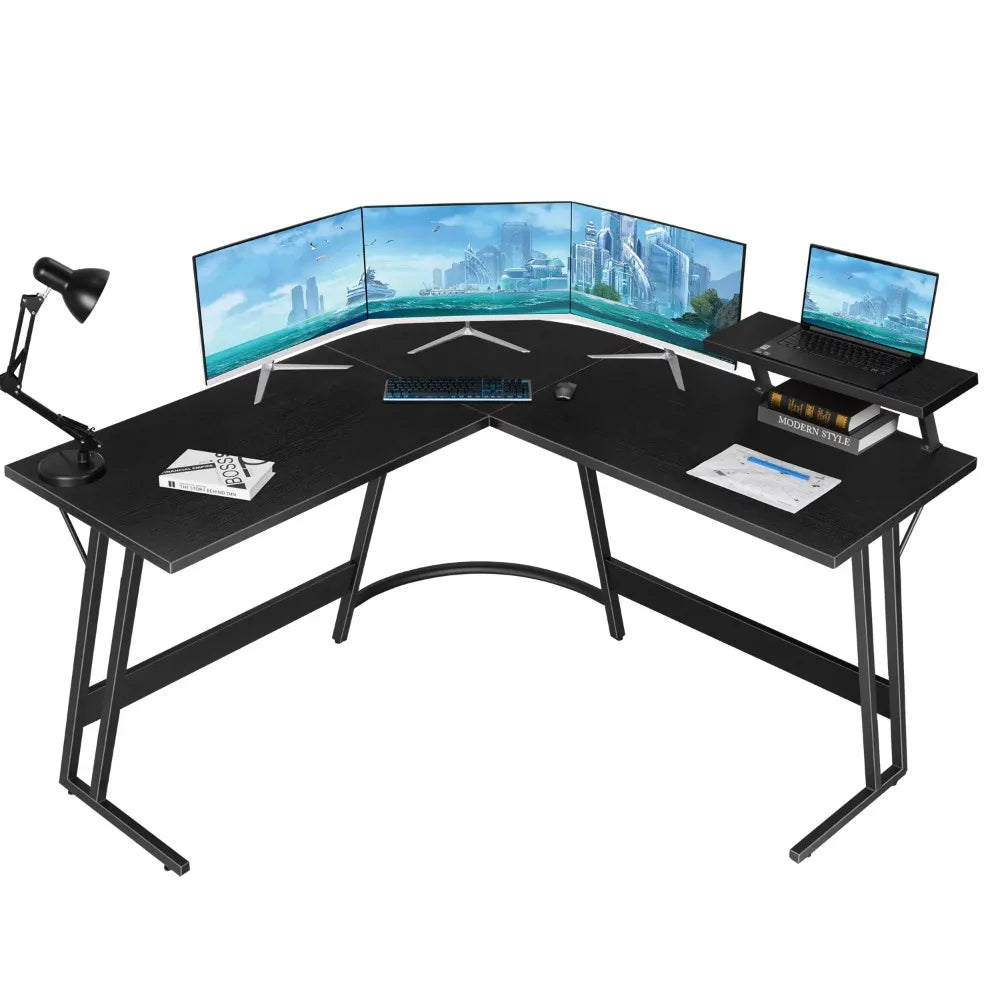 New Lacoo L-Shape Computer Desk: Modernize Your Home Office!